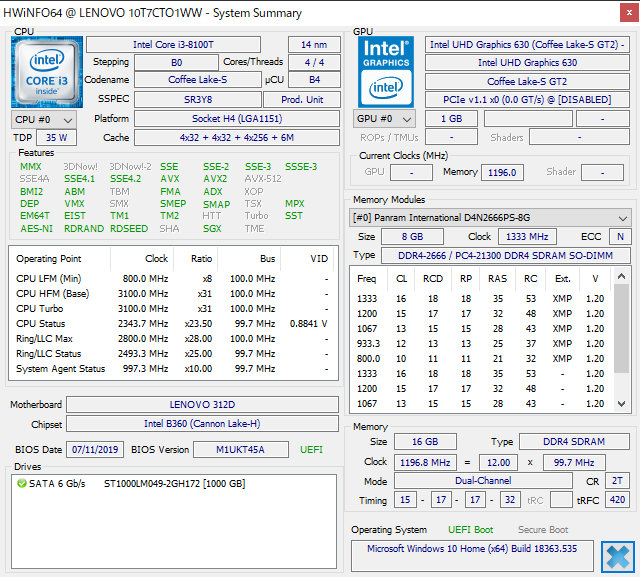 Intel 0578 Series Arch Memory 4 GB 204-Pin DDR3 So-dimm RAM for Lenovo ThinkPad Edge 14-inch