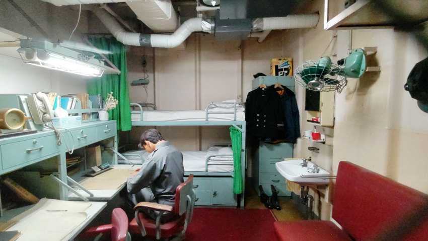 砕氷艦(南極観測船)ふじ 第一甲板の第13士官寝室 20251021-saihyoukan-fuji-16.jpg