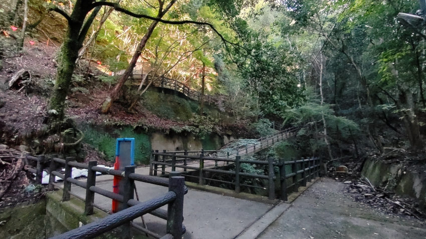 再度第2堰堤の天端に登る折返しスロープ 20251111-futatabi2entei.jpg